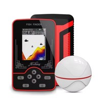 100M Distance Sonar Fish Finder Rechargeable Wireless Sensor 60M Water Depth Echo Sounder Fishing Portable Fish Finder