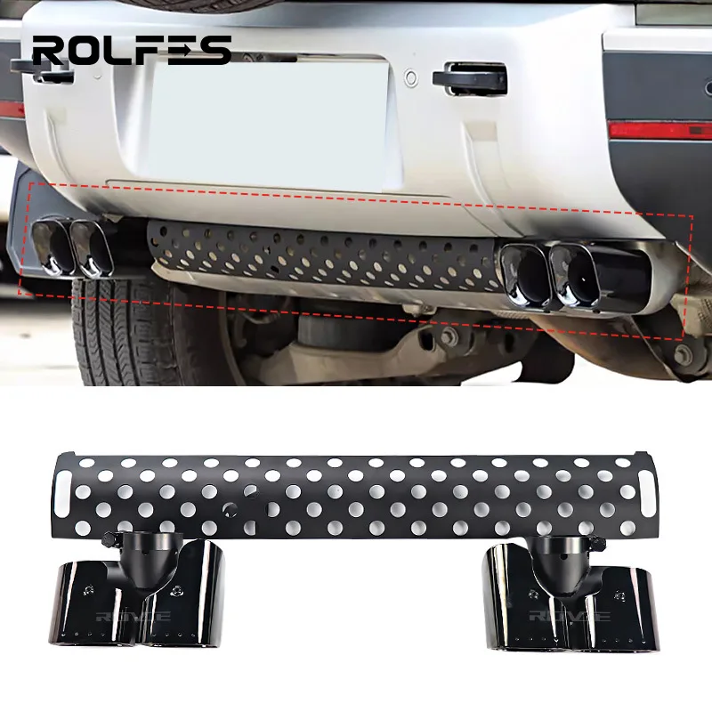 

Suitable for The 20th to 25th models of Land Rover Defender 90/110/130 are equipped with four rear exhaust ports and have been m