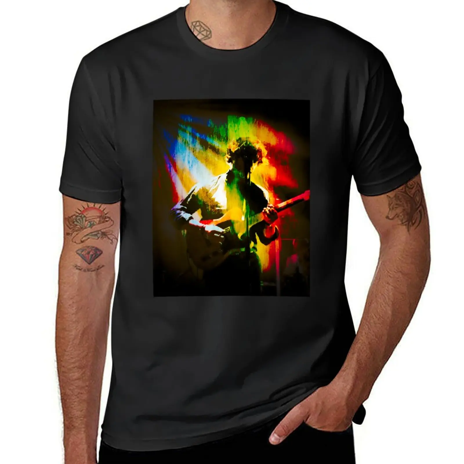 

Jack Savoretti Watercolour Solo T-Shirt blacks plain men t shirt