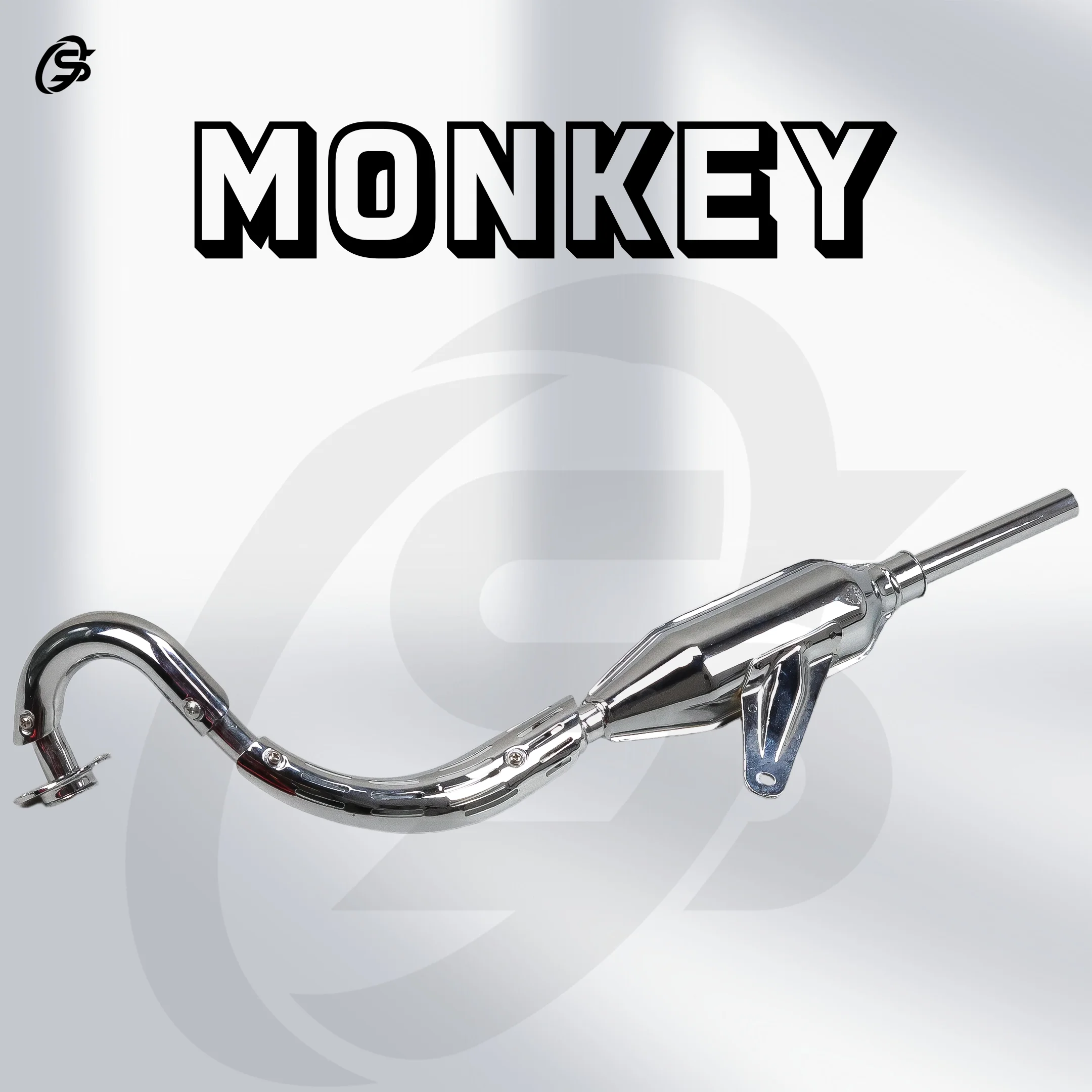 Z50 Exhaust Monkey Z50 Exhaust Pipe Silver Muffler Z50 Parts Motorcycles Accessories