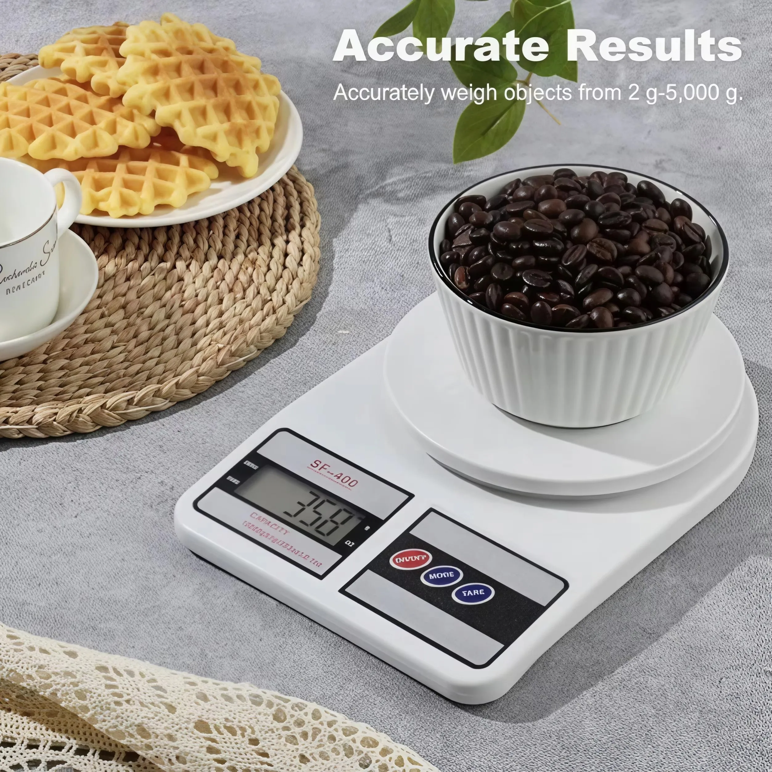 Balance de cuisine numérique, capacité 22 lb/10 kg, balance alimentaire avec unités oz/g |   Batterie remplaçable |