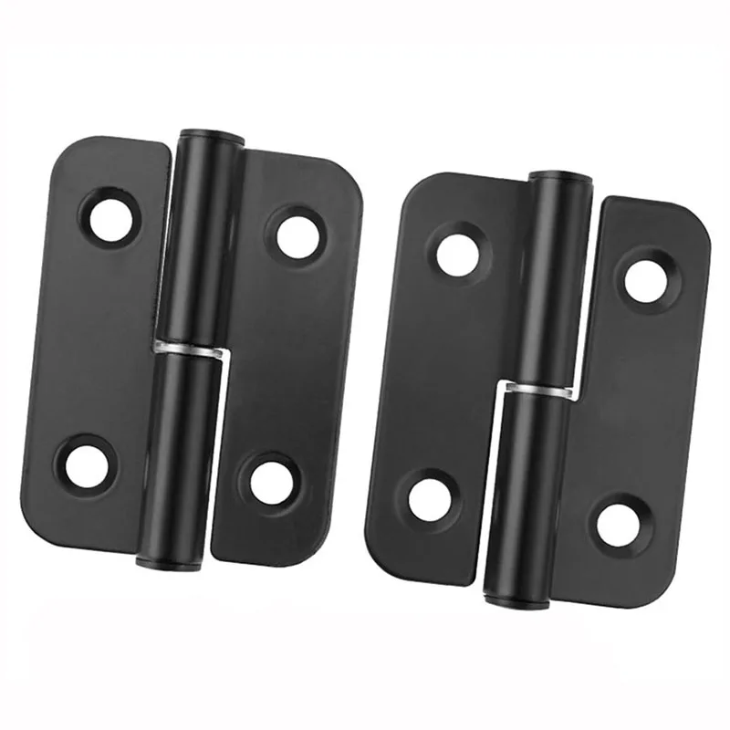 1Pc 4 Inch Electrophoretic Black Electric Box Door Detachable Hinge 100MM Load-bearing 180 Degree 3mm Thick Door Hinges