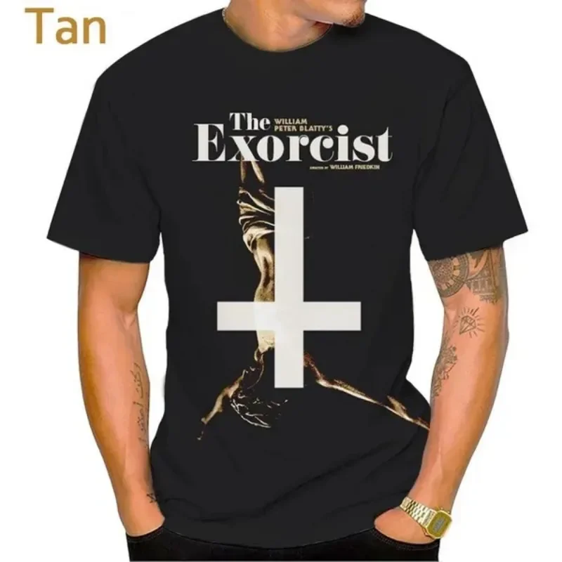 Horror Movie The Exorcist 3D Printed T-shirt Round Neck Short-sleeved Casual Tops For Men and Women Cosplay Men\'s Clothing