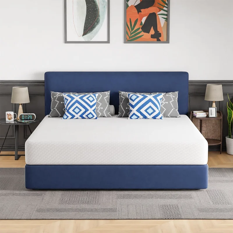 

10 inch King Mattress Size/Gel Memory Foam Mattress/Medium Firm Mattresses for Cool Sleep Relieving Pressure Relief CertiPUR-US