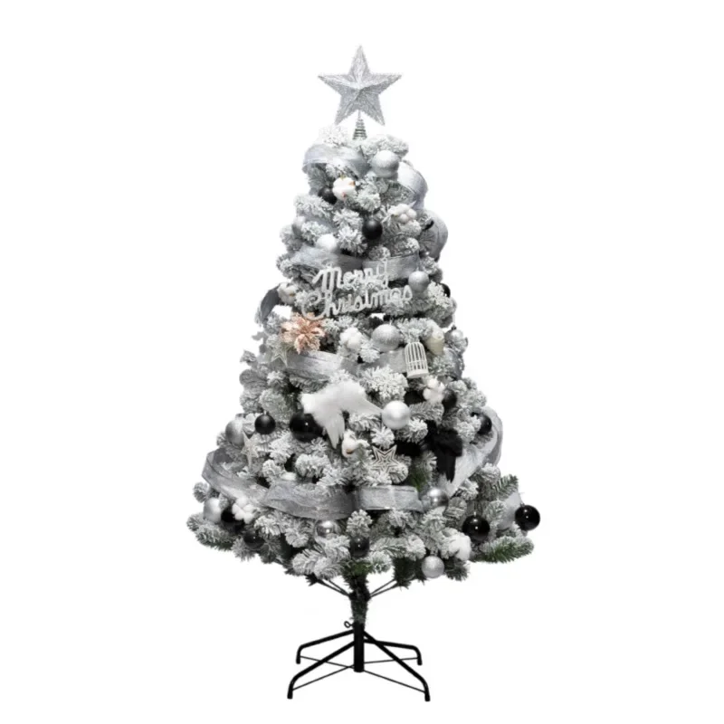 Father-in-law flocking falling snow Christmas tree encryption 1.5m 1.8m2.1m environmentally friendly cedar snowflake