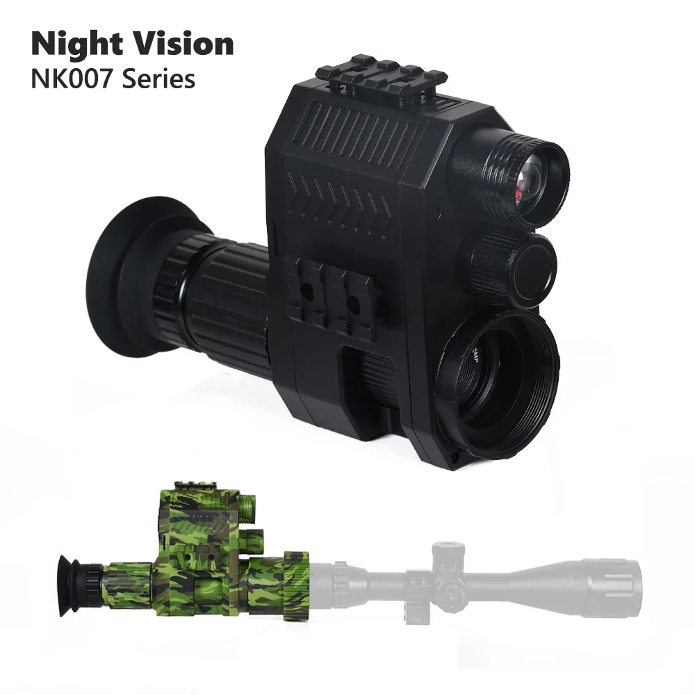 NK007 Series Night Vision Hunting Camera HD 1080P Infrared IR Monocular for Rifle Scope Day Night Dual Use Night Vision Device