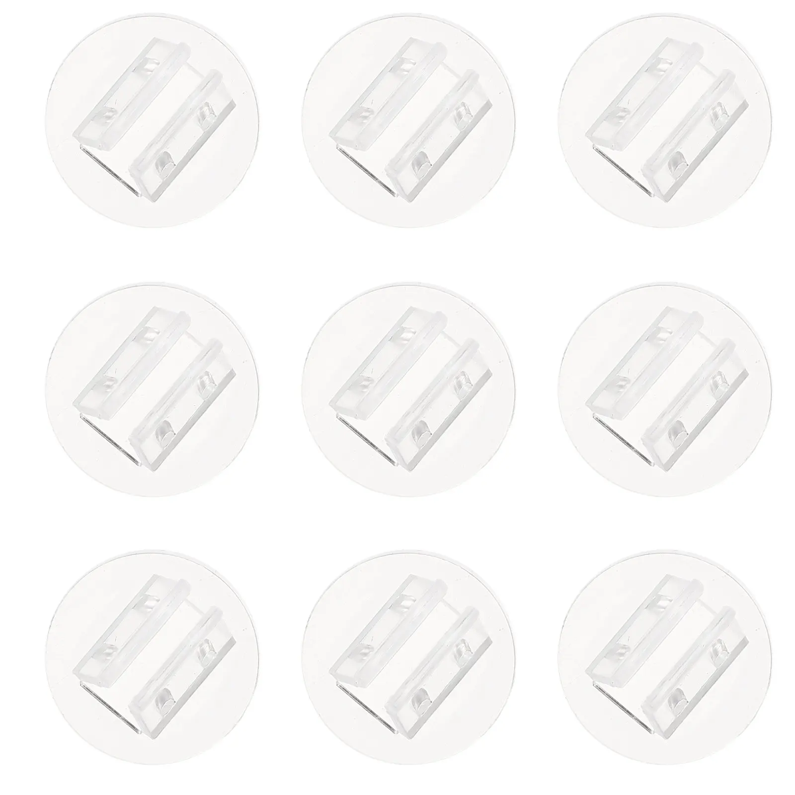 

100Pcs Clear Plastic Card Holder for Business Cards Vertical Desk Organizer Sturdy Non-Deformable Card Display Stand Office