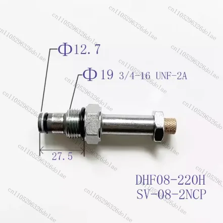 1pcs Two-position Two-way One-way Normally Closed with Manual DHF08-220H SV08-2NCP-M Threaded Cartridge Solenoid Valve