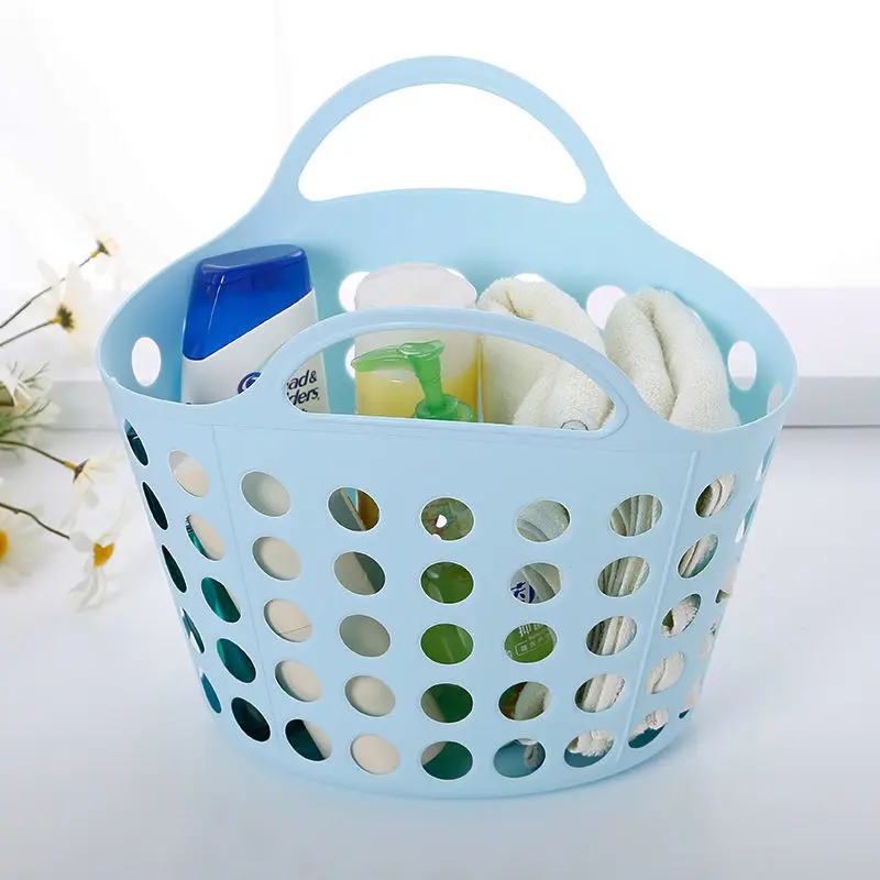 Shower bath washing basket basket soft portable portable receive basket take bath basket shower bath basket bag is lovely