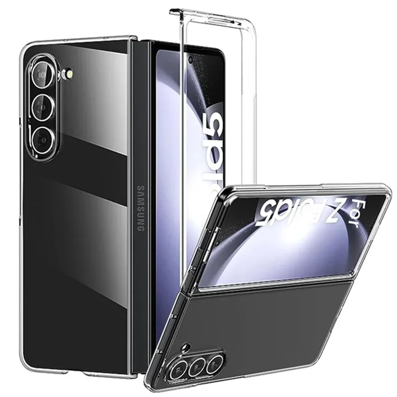 Fold5 Fold4 Slim Hard Clear Cover For Samsung Galaxy Z Fold 5 4 3 5G Anti-Scratch Shockprooof Case For ZFold5 ZFold3 ZFold4