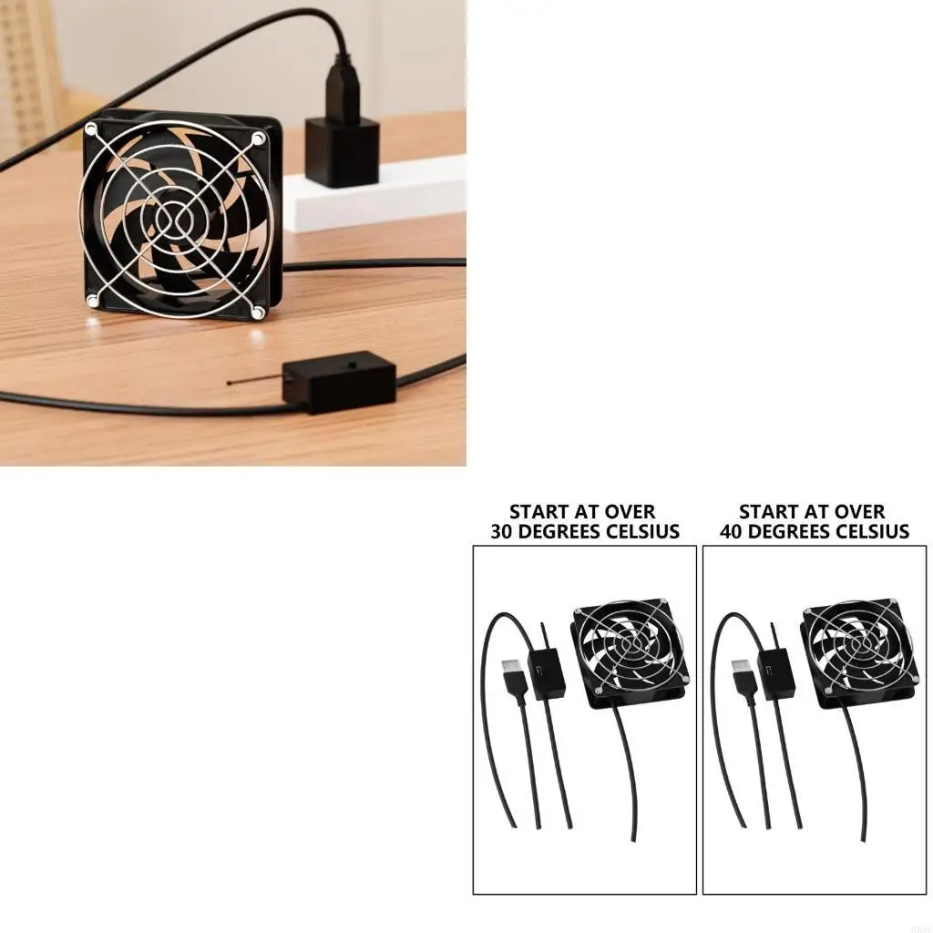 

Intelligent Temperature Control USB Fan 8cm for Gaming Consoles and More HX5E