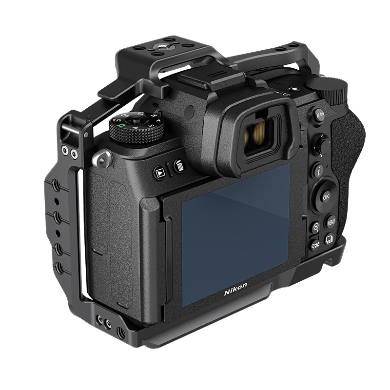 Vlogmagic Formfitting Camera Cage for Nikon Z6 III Integrated Arca-Type Base and NATO Rail