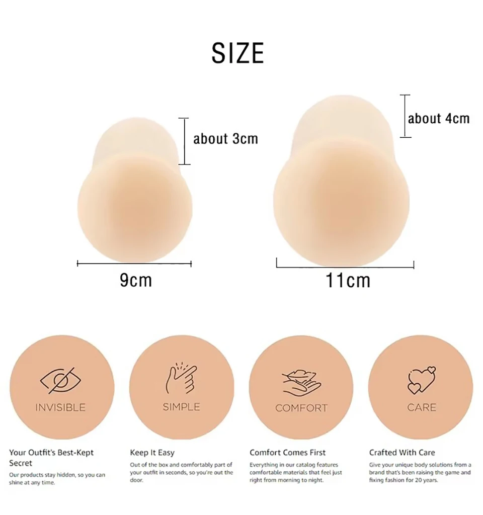 Reusable Silicone Nipple Cover Women Push Up Breast Petals Lift Chest Cover Invisible Adhesive Breast Bra Pasties Pad Sticker