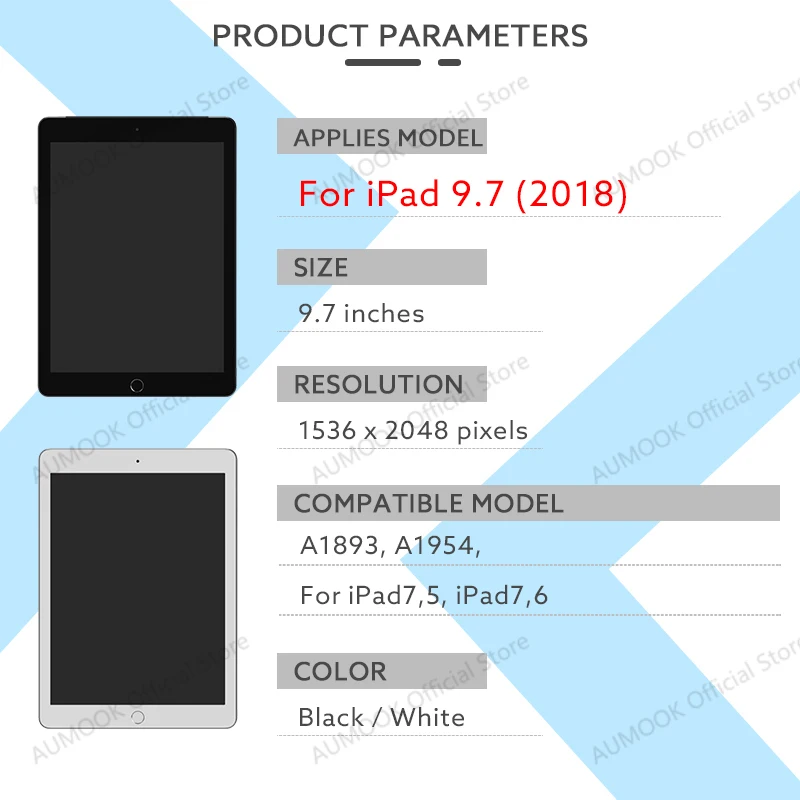 LCD Touch Display Screen For iPad 9.7 2018 iPad 9.7