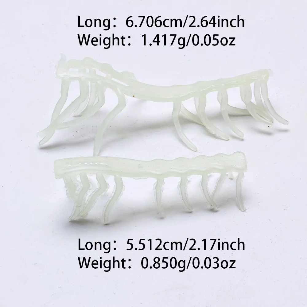 Cebo luminoso de goma blanda para camarón – accesorios de madera - imagen 5