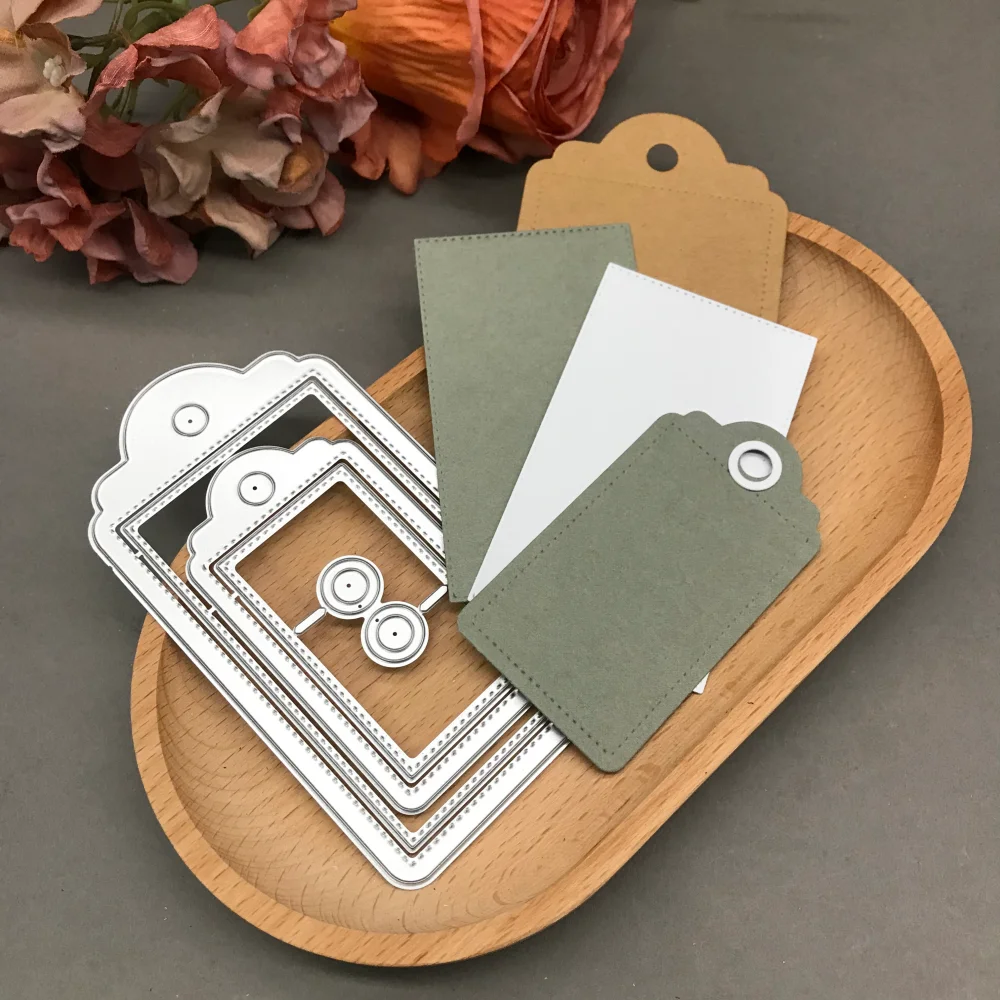 

Label Tags Metal Cutting Dies Stencils For DIY Scrapbooking Decorative Embossing Handcraft Die CutsTemplate