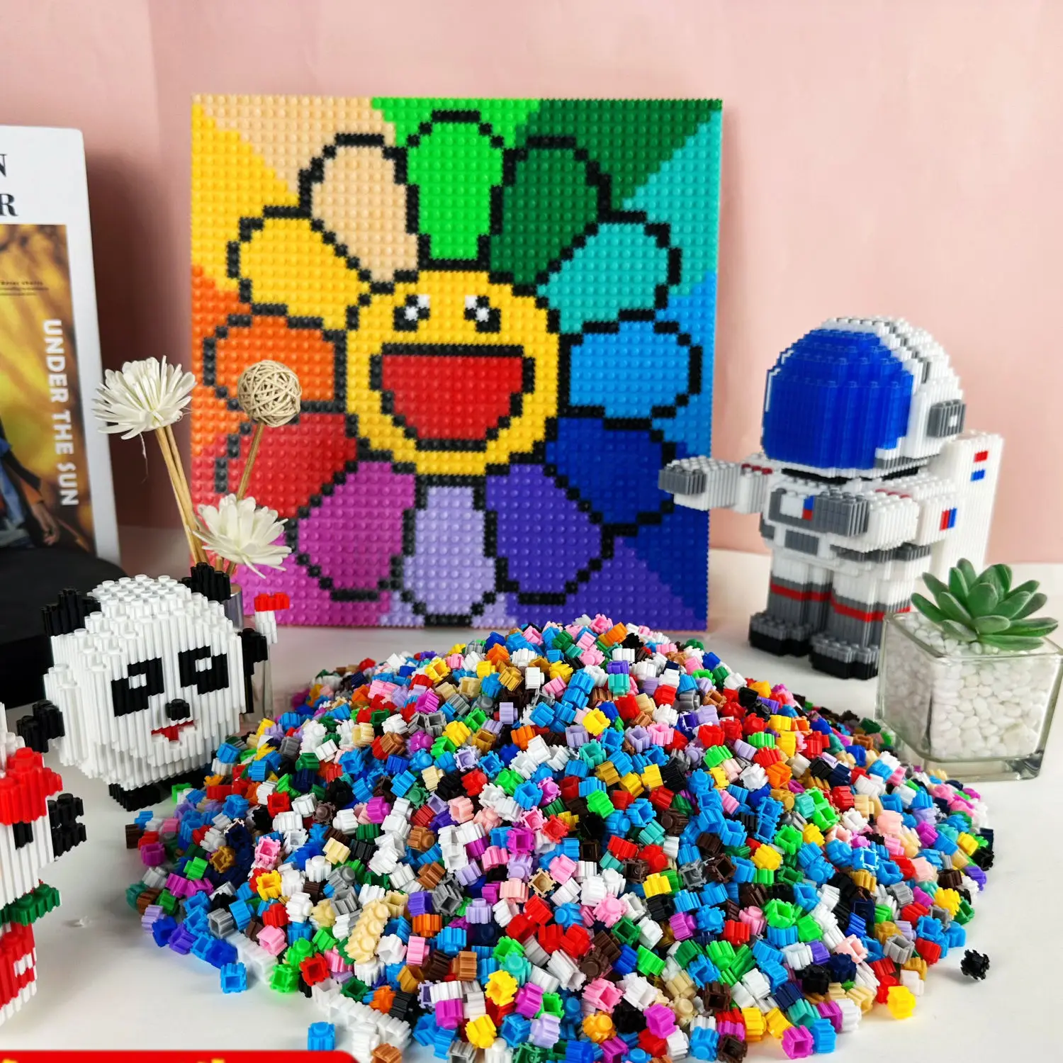 6319 Pieces of Particle Building Blocks 3D Assembly Model Toys DIY Handmade, Suitable for Birthdays, Valentine's Day, and Parties