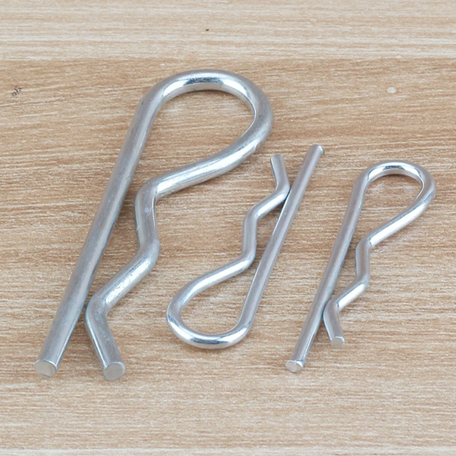 1/20pcs M1 M1.2 M1.6 M1.8 M2 M2.5 M3 M3.5 M4 Steel R Type Spring Cotter Pin Wave Shape Split Clip Clamp Hair Tractor Pin for Car