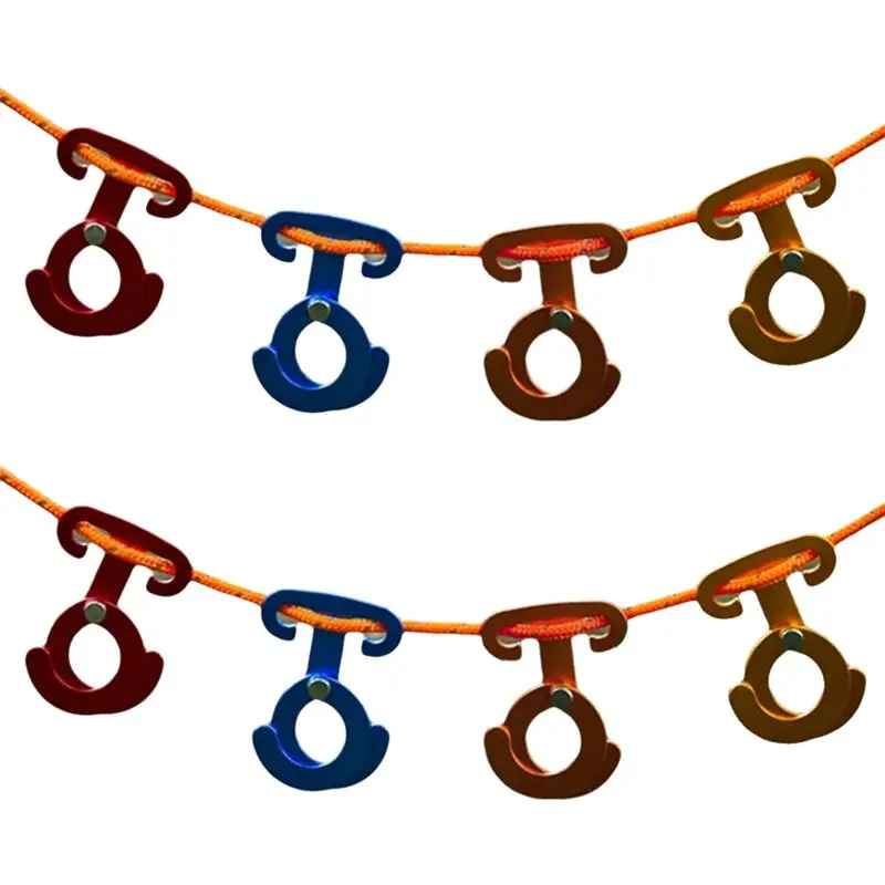 AED2-Aluminum Alloy Camping Wind Rope Buckle Automatic Buckle Multi-Function Hook Automatic Buckle O-Type Buckle