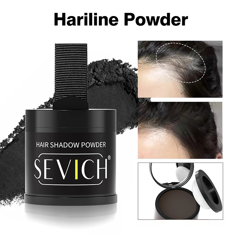 

Instant Hairline Powder 10g Waterproof Natural Hair Shadow Stick Black Root Cover Hair Concealer Pen For Hair Repair And Fill-In