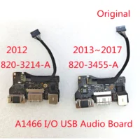 Puerto de carga Original, conector de alimentación CC, E/S, placa de Audio USB 820-3214-A 820-3455-A para Macbook Air 13 ""A1466 2012 / 2013-2017