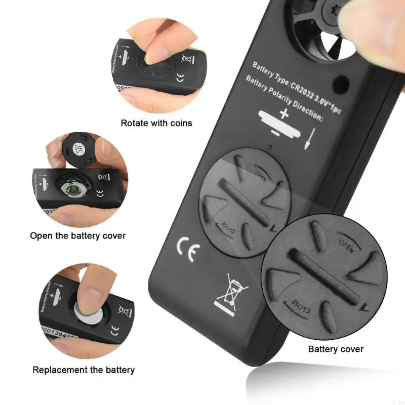  Multifunction Environmental Tester Digital Anemometer For Outdoor Hiking Camping