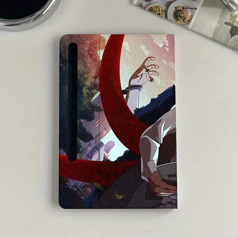 طوكيو الغول الفن الهزلي شعبية لسامسونج غالاكسي تبويب S9 S10 S6 S7 S8 FE زائد لايت بوصة غطاء قابل للطي اللوحي