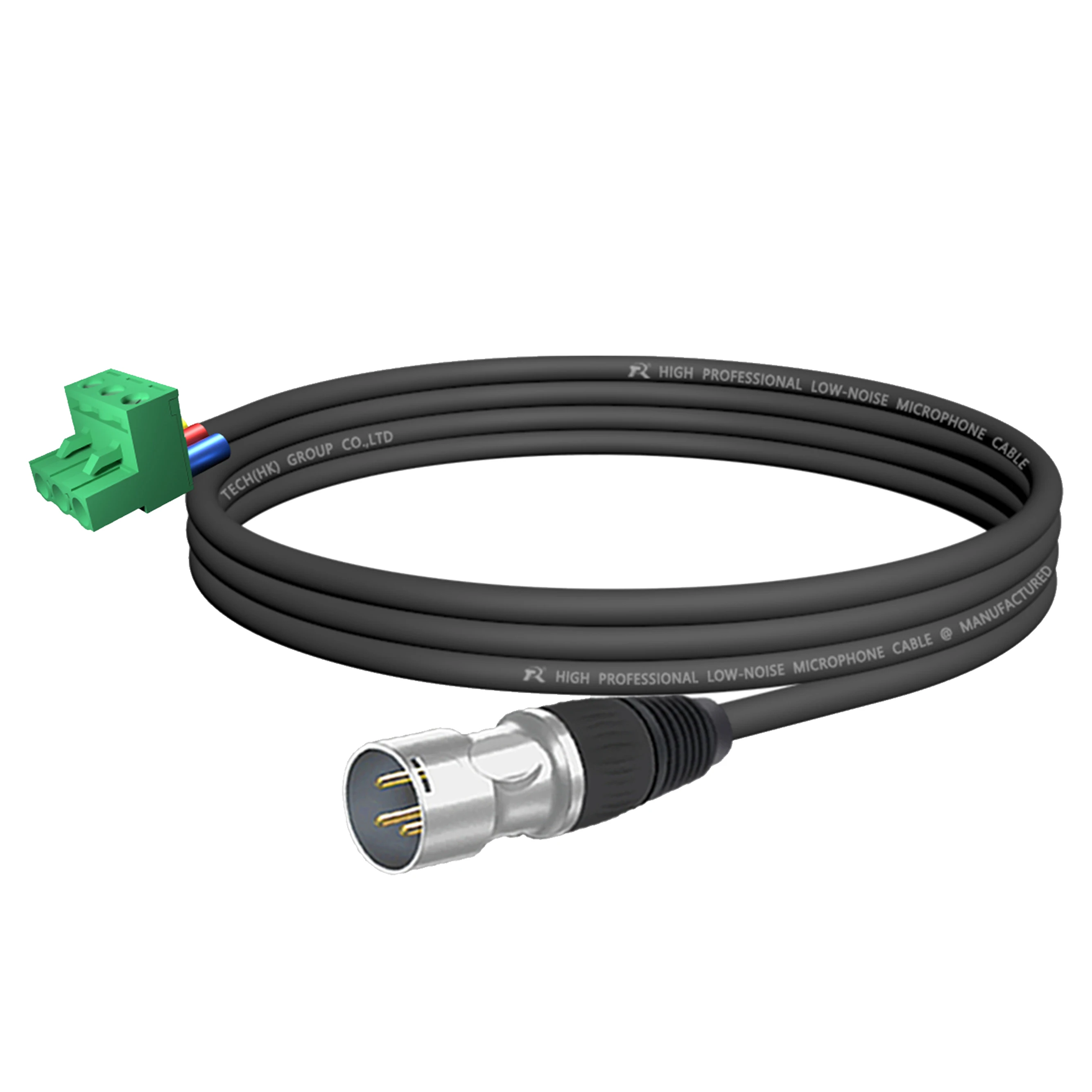1 Stück 3-Pin PCB-Schraubklemmen-Stecker auf XLR M/F-Kabel, XLR-zu-Phoenix-Konverterkabel, rauscharmes Mikrofonkabel für Lautsprecherprozessor – Detail 9