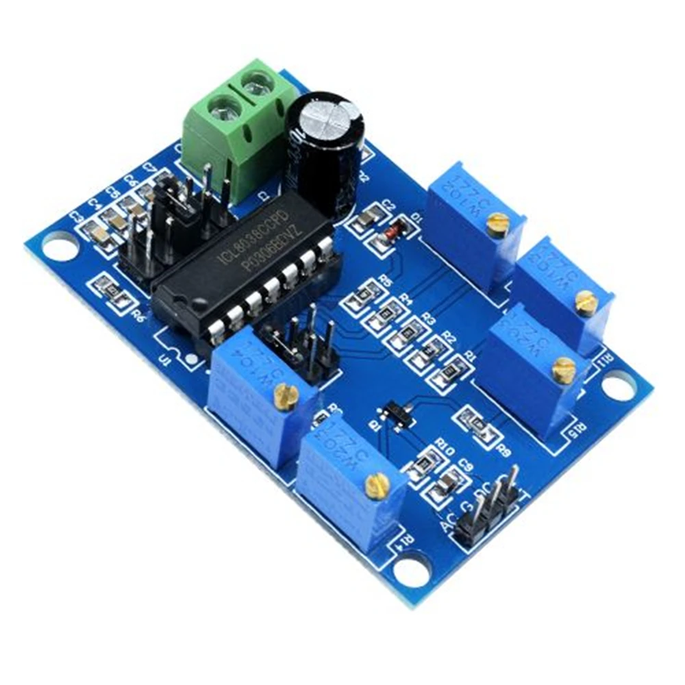 ICL8038 Signal Generator 10Hz-450KHz Triangular/Rectangular/Sine Wave Generator Module Medium Low Frequency 12V to 15V For Test