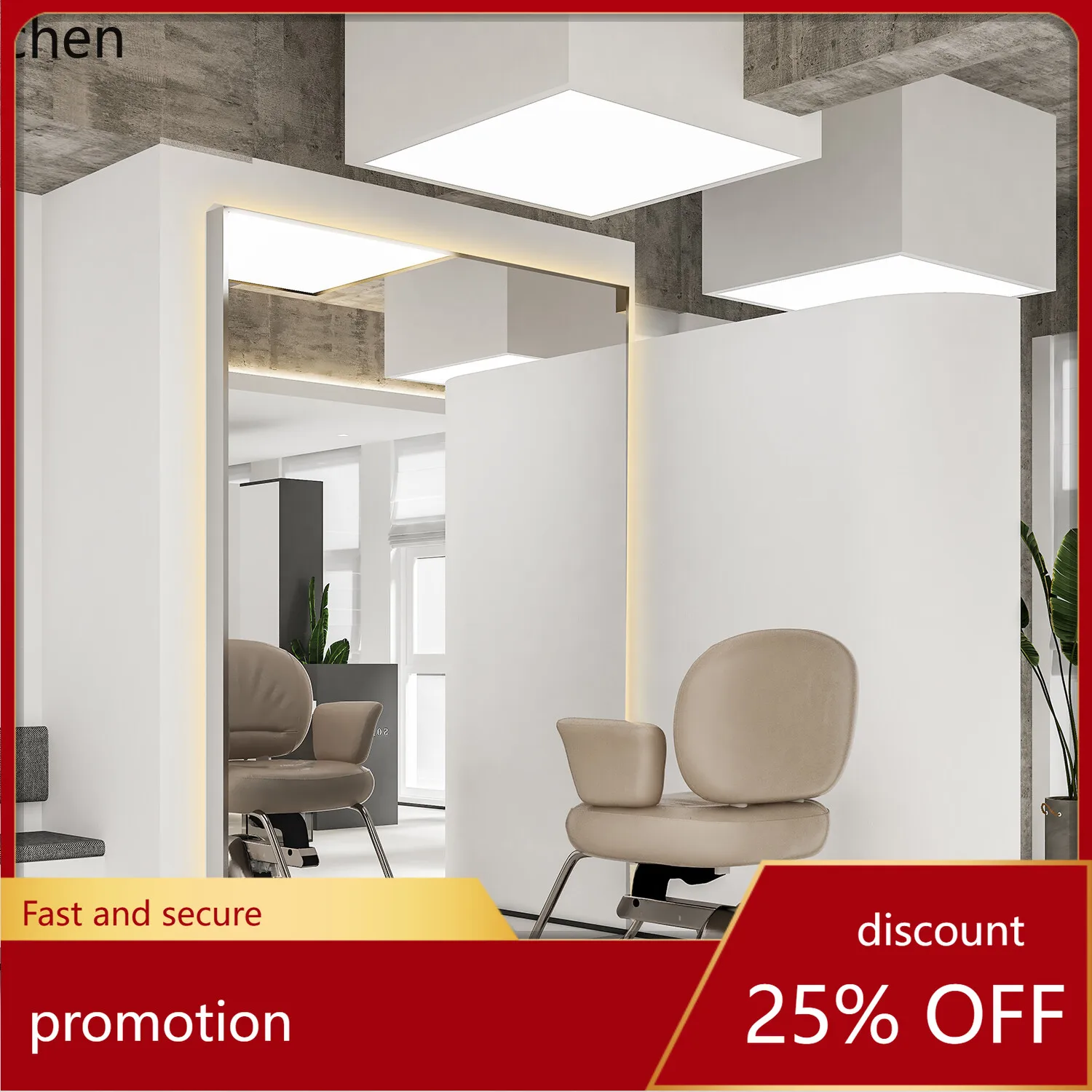 HT  barber shop mirror hairdressing shop mirror table hair salon special hair cutting double-sided full body floor mirror