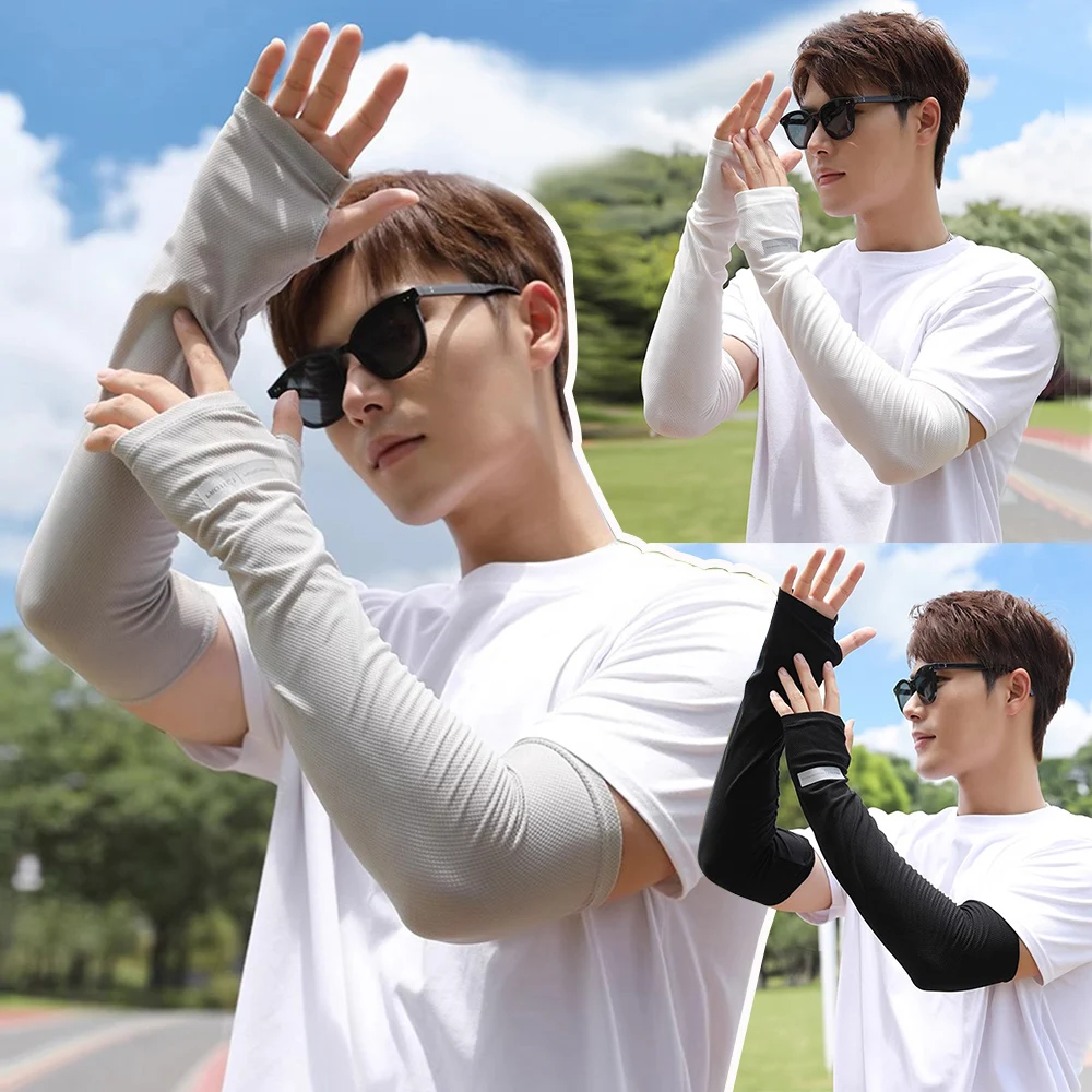 UV Protection Sleeves Outdoor Comfortable Driving Gloves Ice Sleeves Elastic Gloves Lightweight Breathable Sunscreen Sleeves팔토시