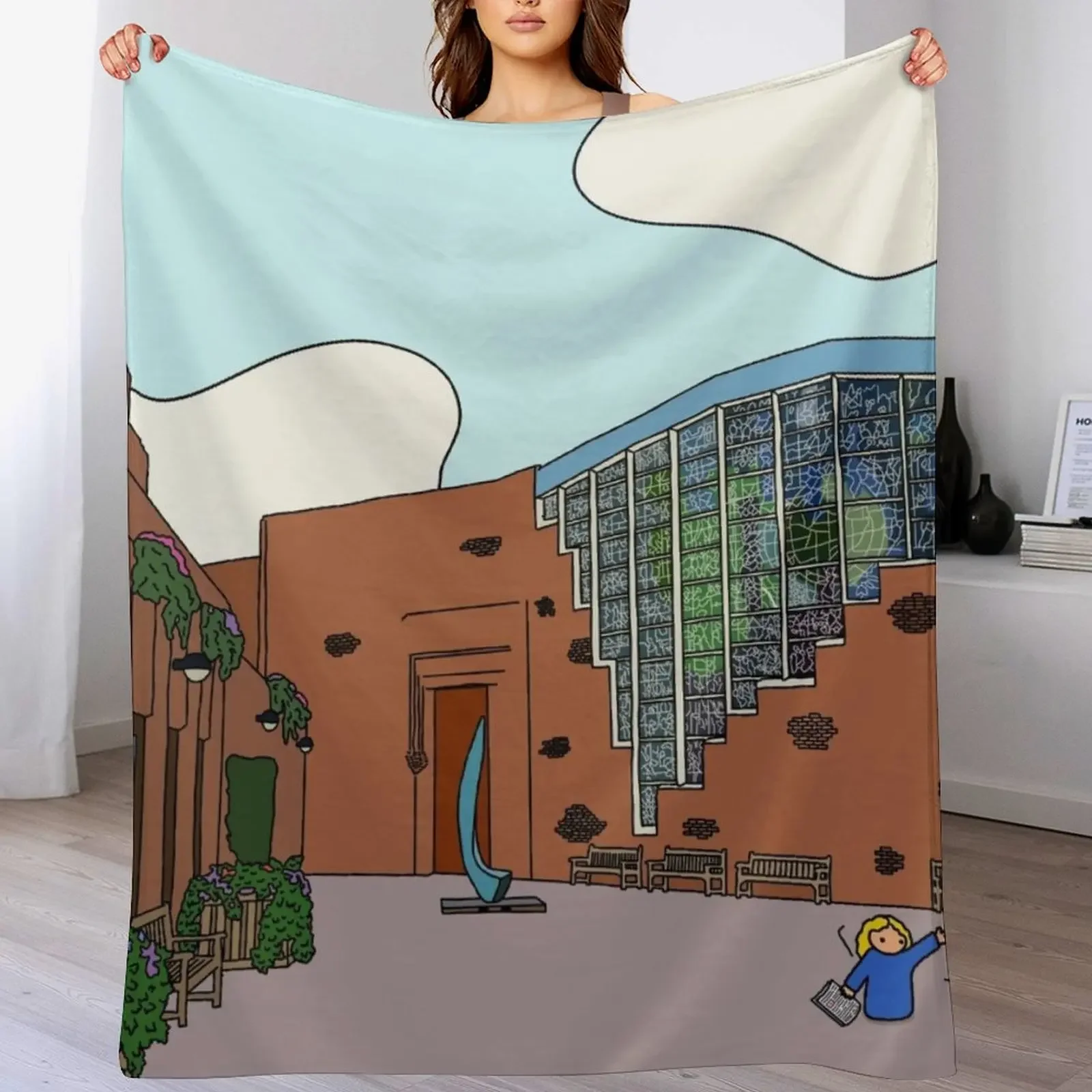 

Robinson College - Strugletown || Cambridge struggles Throw Blanket Custom Cute Loose Bed Blankets