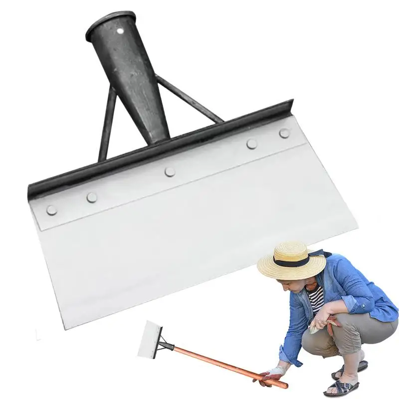 Multifunctional Cleaning Shovel Ergonomic Metal Lightweight Flat Cleaning Shovel Portable Sturdy Gardening Supplies