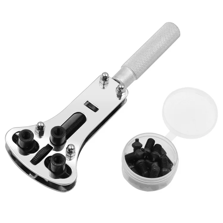 Watch Repair Tools Adjustable Screw Back Remover Wrench Steel Watch Case Opener Three Jaw Open Cover Tool Bottom Opener