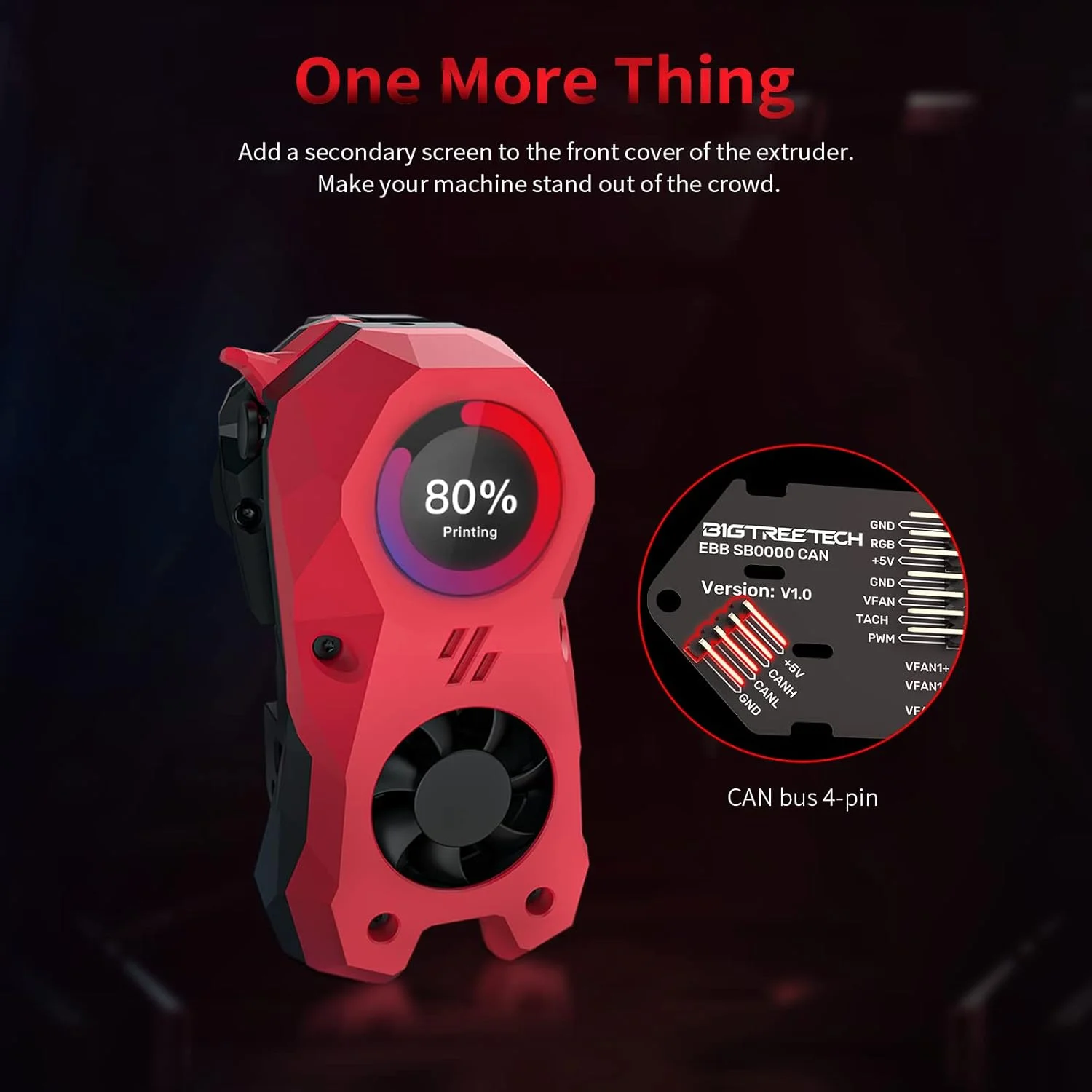 

BIQU EBB SB2209 CAN/USB Board For Klipper Voron StealthBurner KNOMI Octopus Pro Raspberry Pi Canbus HeadTool PT1000