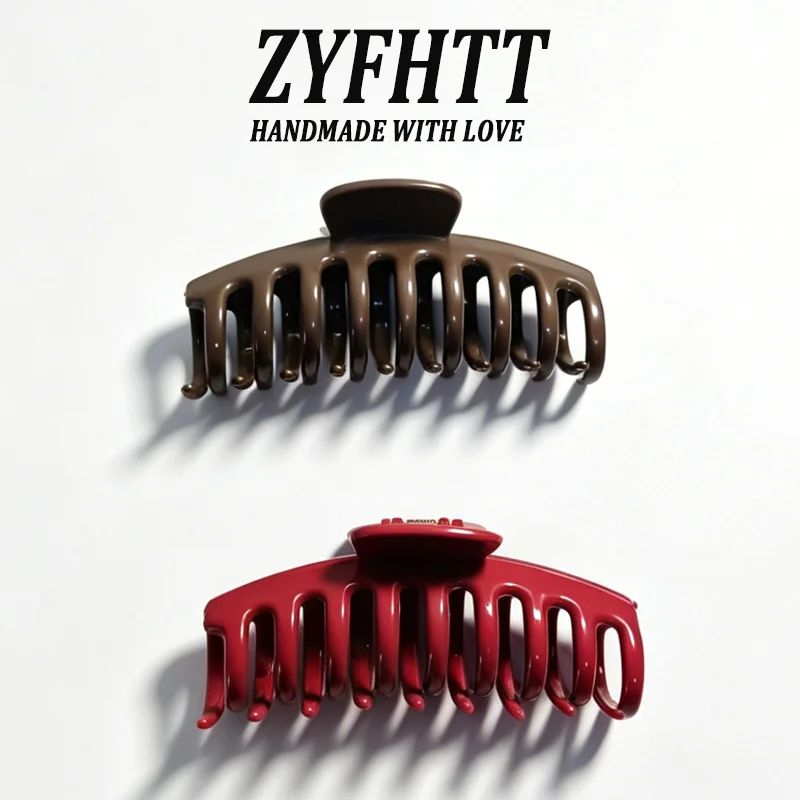 1/5 Stück ZYFHTT Weiche Silikon-Haarspange für Frauen, Täglicher Gebrauch, Koreanischer Stil, Haifischklammer, Modische Mädchen-Haarspange – Detail 22