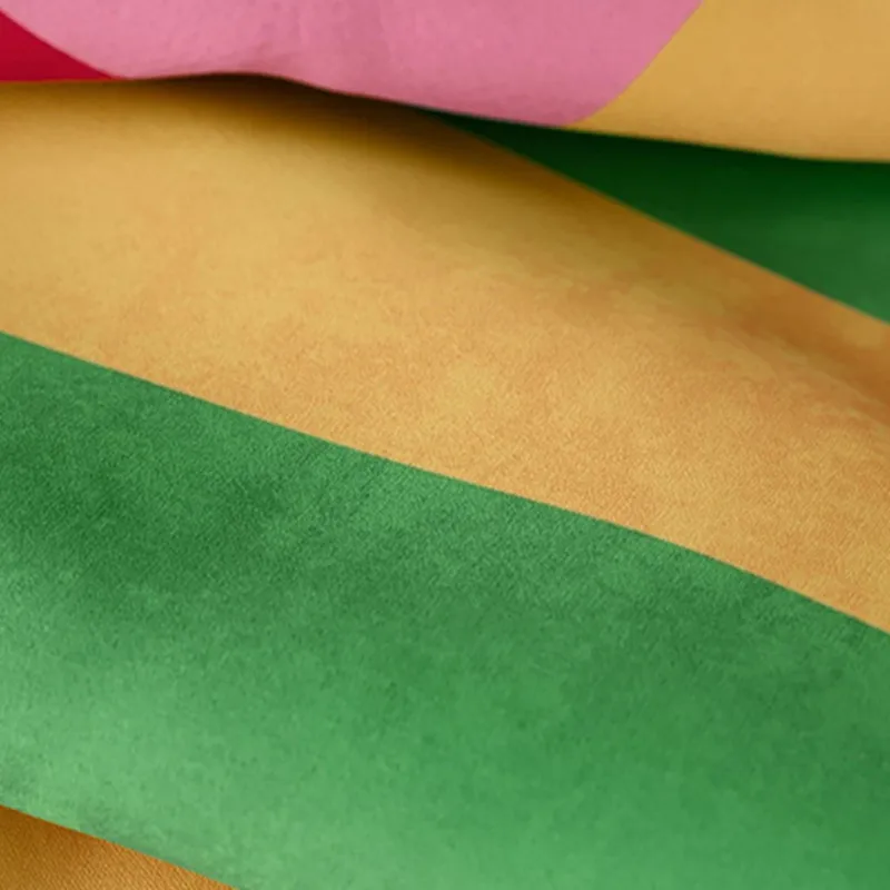 Pillow Case Rainbow Reflection Cushion Cover Case 30x70cm for Home Sofa Bedroom Living Room Strip Velvet Pillowcase Rectangle