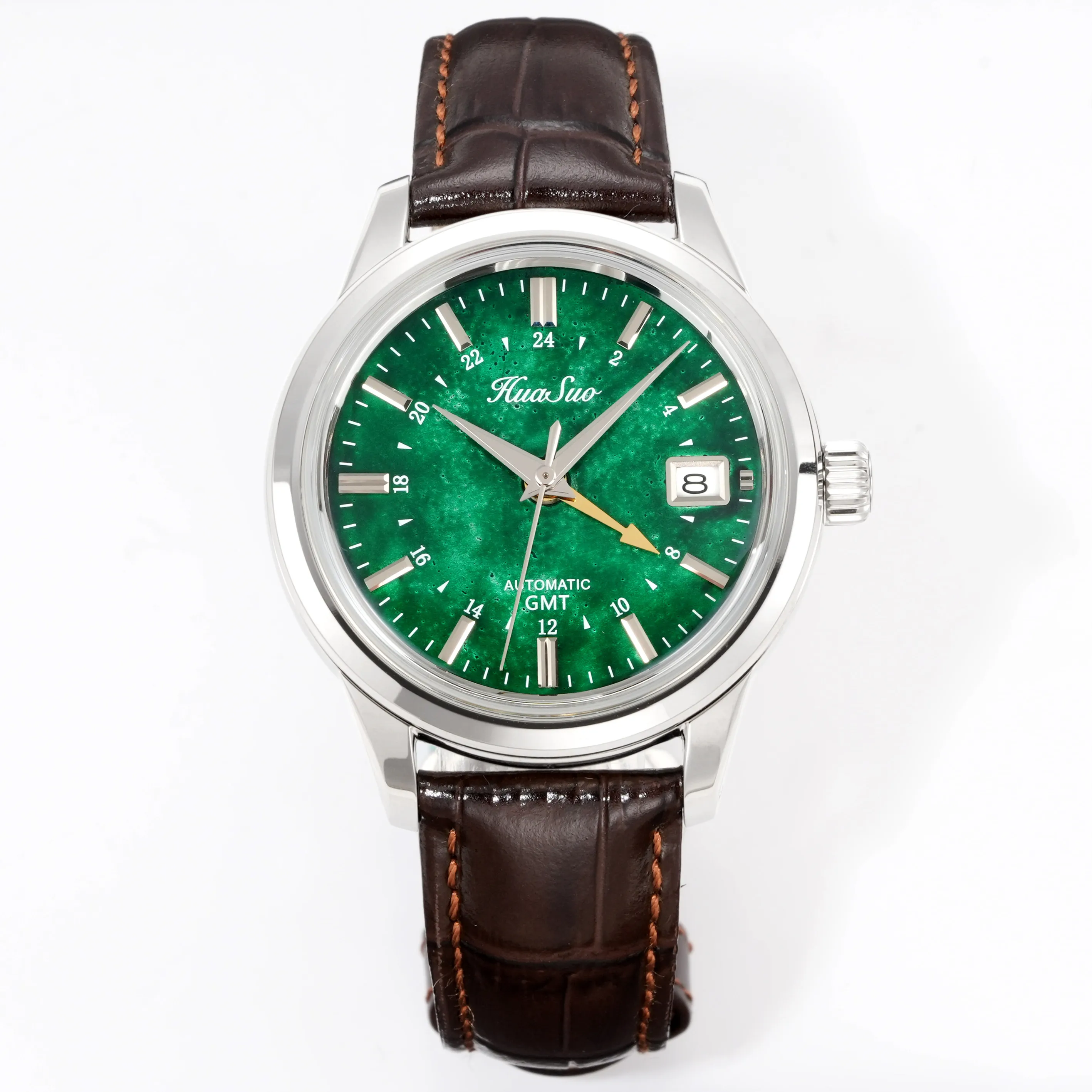 Blue green treasure sand lacquerware craftsmanship dial mechanical movement high-end men's watch