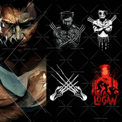 Wolverine Heat Transfer Vinyl Stickers X-Men Iron On Transfers For Clothes Disney Hero Patches For T-shirt Applique Washable DIY