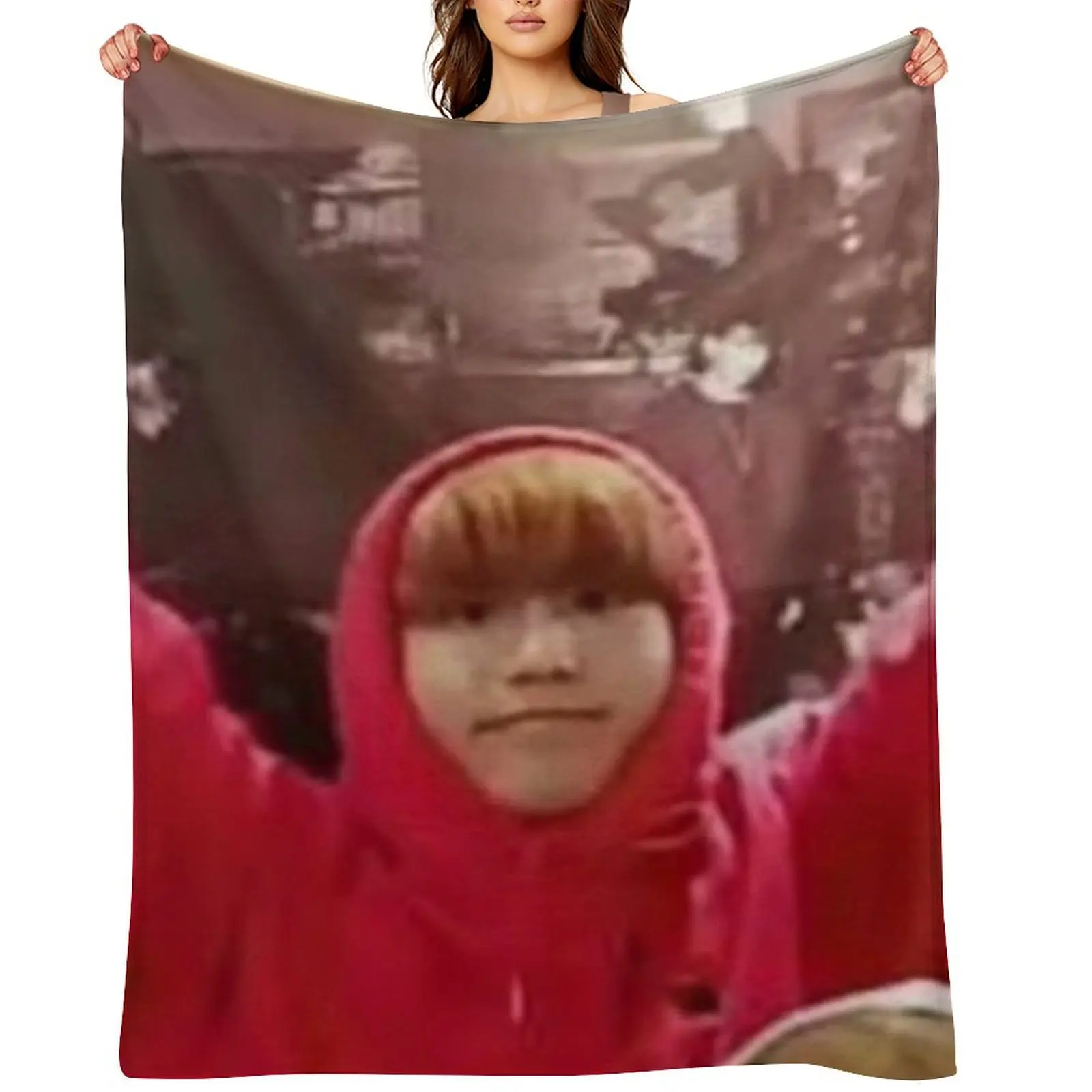 

Han Jisung cute meme Throw Blanket Softest Luxury Throw Travel for sofa Blankets