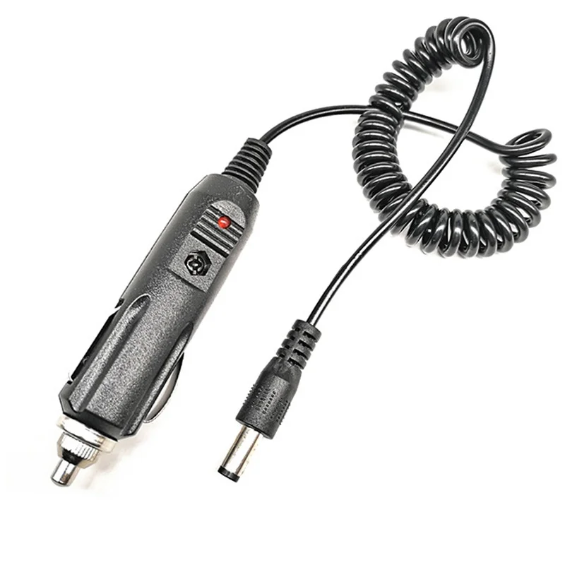 Przenośna ładowarka samochodowa do walkie talkie DC 12V do radia dwukierunkowego Baofeng UV-5R UV-5RE UV-82 Przedłużacz ładowarki Gniazdo Przewód