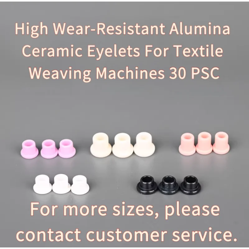 High Wear-Resistant Alumina Ceramic Eyelets Textile Weaving Machines 30 PSC