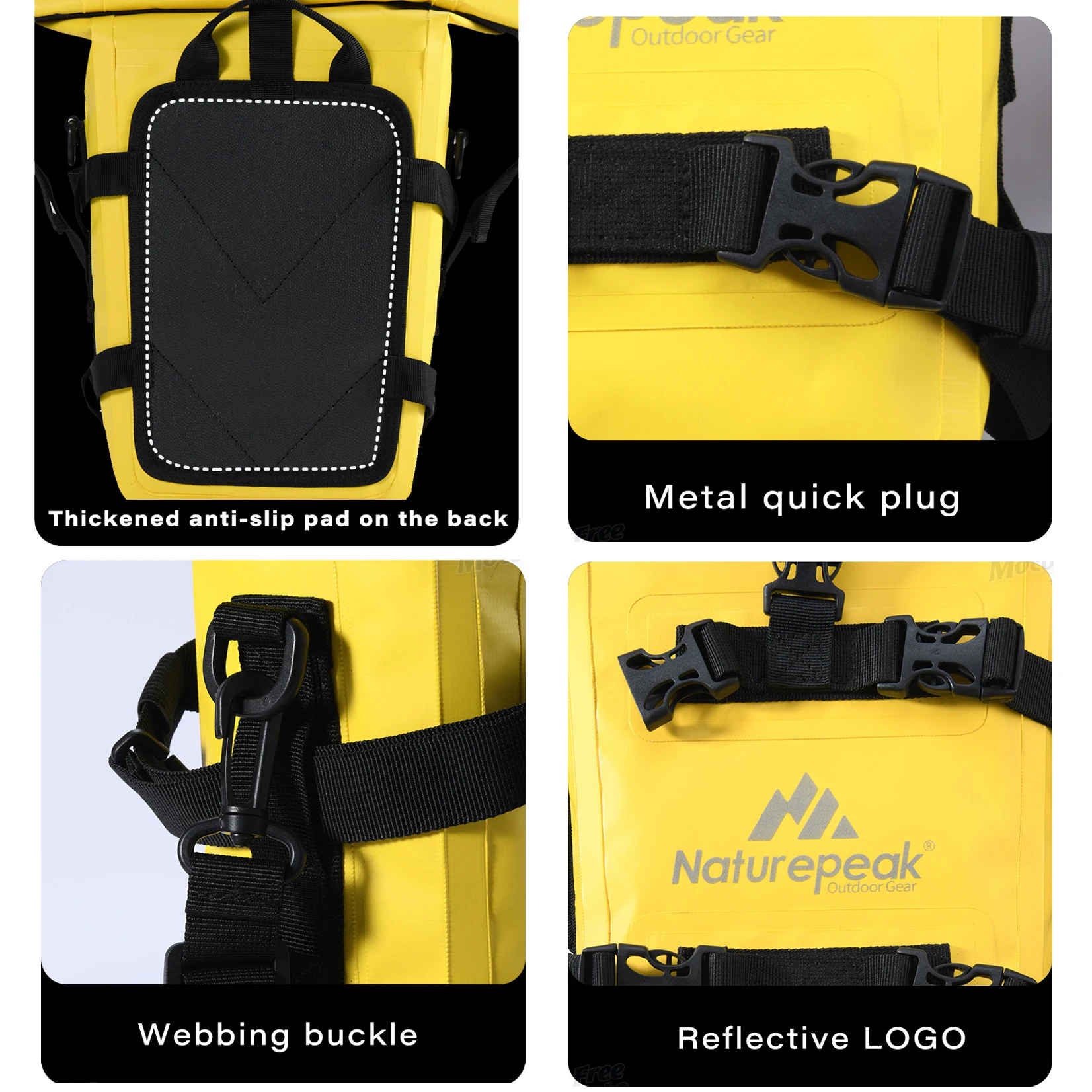 Crash Bar Bag Motorcycle IPX-7 Waterproof Motor Bumper Dry Bag 8L Large Capacity Outdoor Tank Side Bag Tool Pack Side Saddle view 6