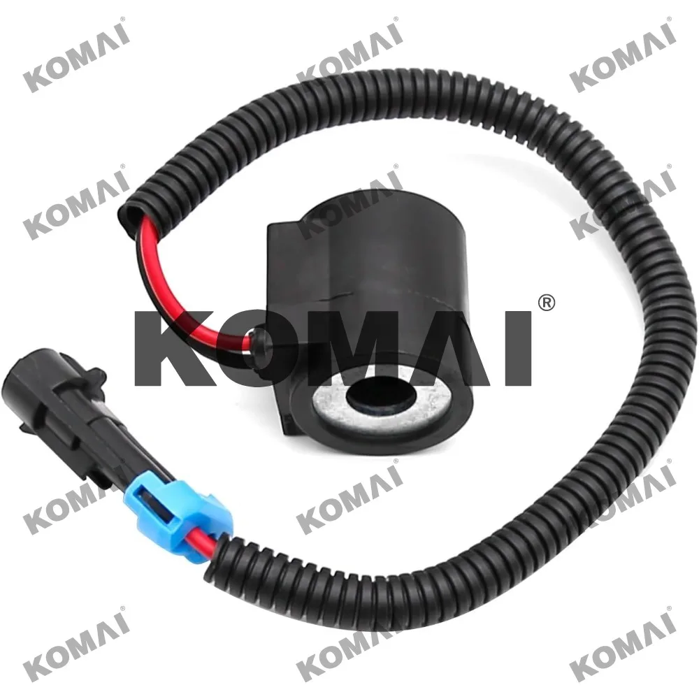 XOJOX-bobina de válvula de acoplamiento solenoide para minicargador, repuesto de 12V para 6671025 6309311 para cargadores Bobcat y Exca