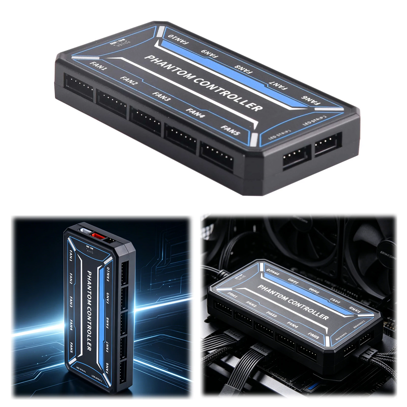 Fan Hub Rgb Controller - 6Pin 10-Port ARGB Fan Hub Denetleyicisi