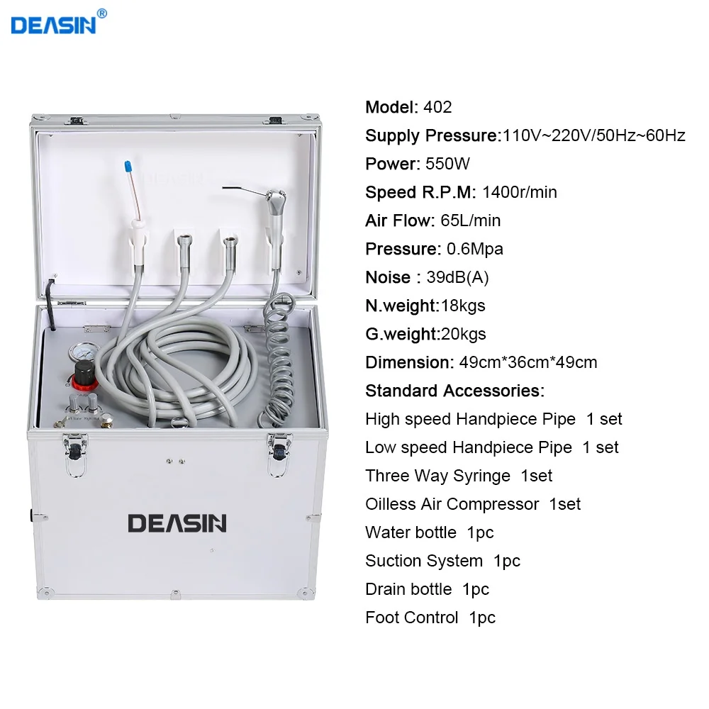Top Quality 402 Series Portable Dental Clinic Unit Mobile Treatment Box Dental Turbine Units