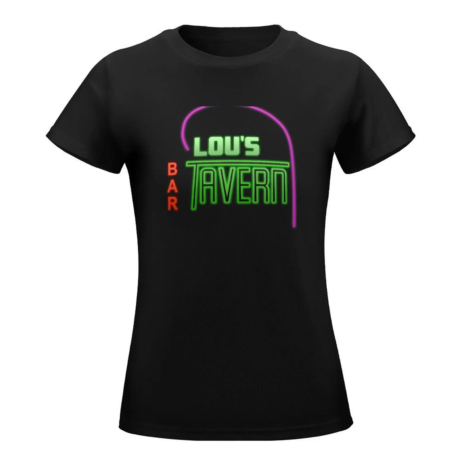 Lou's Tavern T-Shirt summer tops vintage clothes lady clothes aesthetic clothes tight shirts for Women