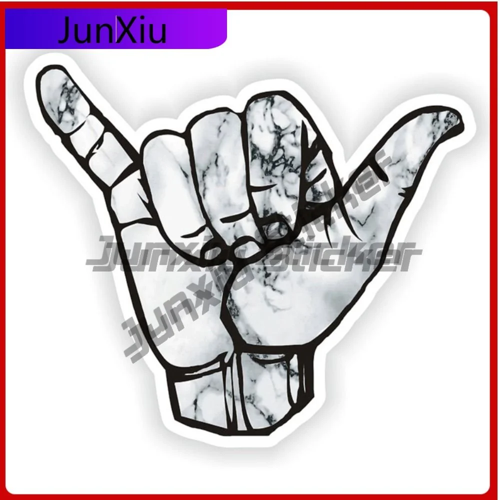 

Shaka Hand Graphics Stickers Cars Bumper Motorcycle Jdm Sticker Funny Car Decoration Decals Accessories For Car Truck Rv Suv Boa