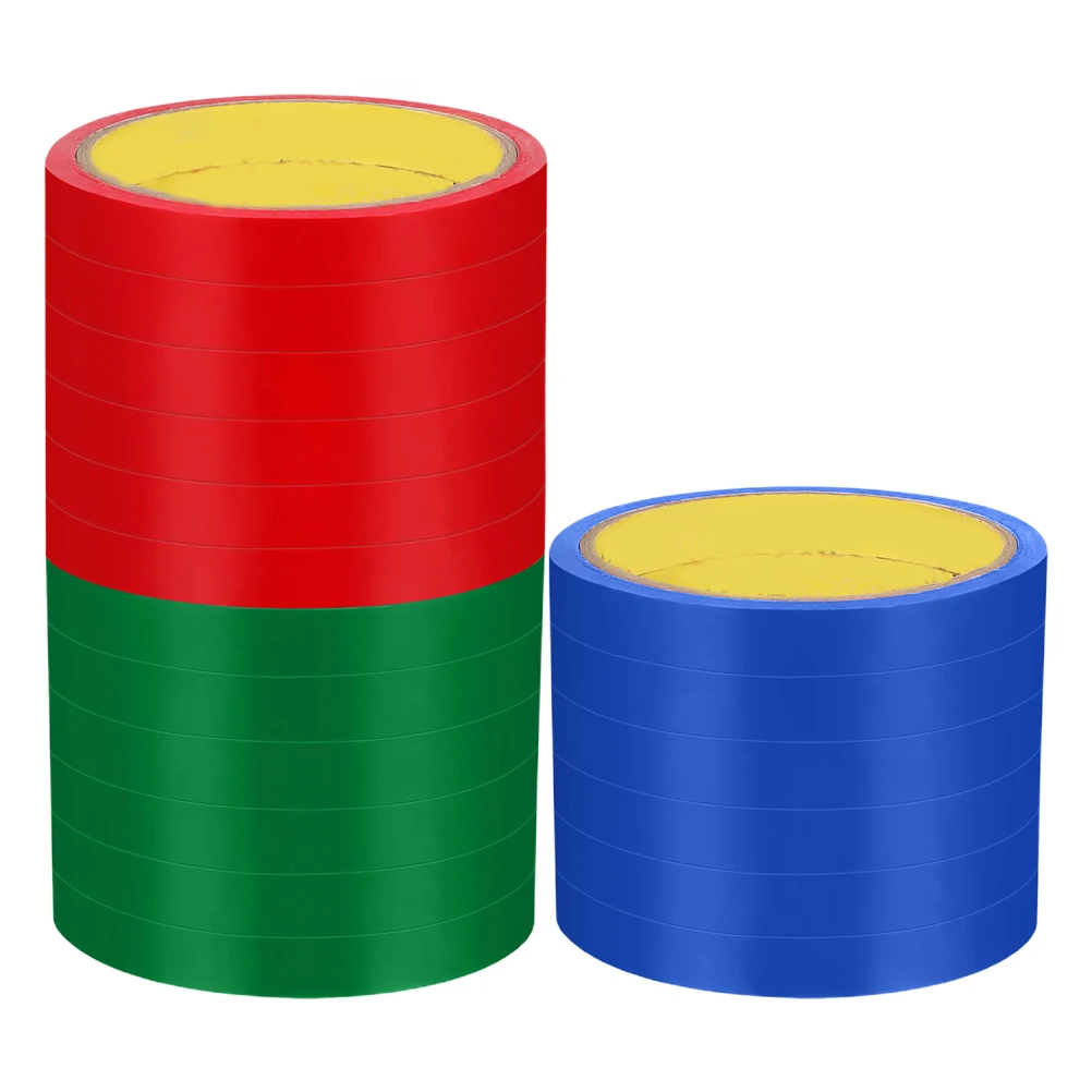 

24 Rolls Bag Sealing Tape for Stainless Red Green Blue High Adhesive Packing Tapes Supermarket Use Packaging