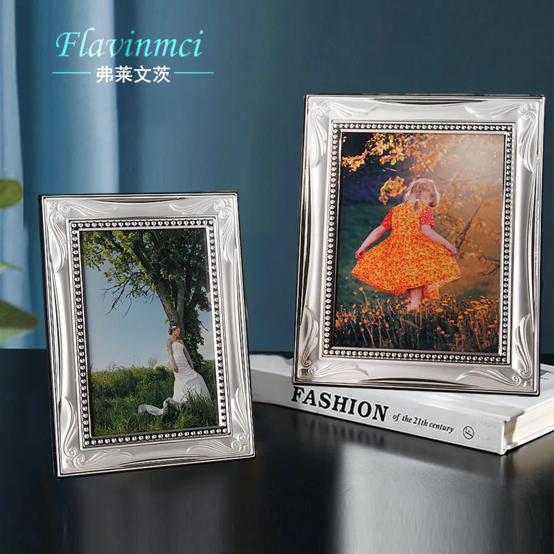 Wholesale Photo Frame Empty Frame Creative European Modern Metal Frame Wall-Mounted Home Living Room Bedroom Photo Studio and Ph